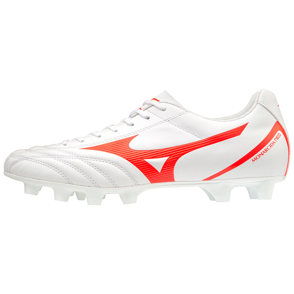 Tacos de Futbol Mizuno Monarcida Neo Select Para Hombre Blancos/Coral 1460328-NY